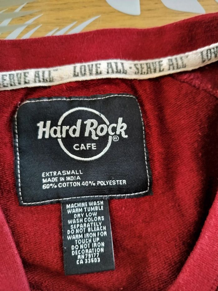 Sweat hard rock café femme T.xs - photo numéro 2