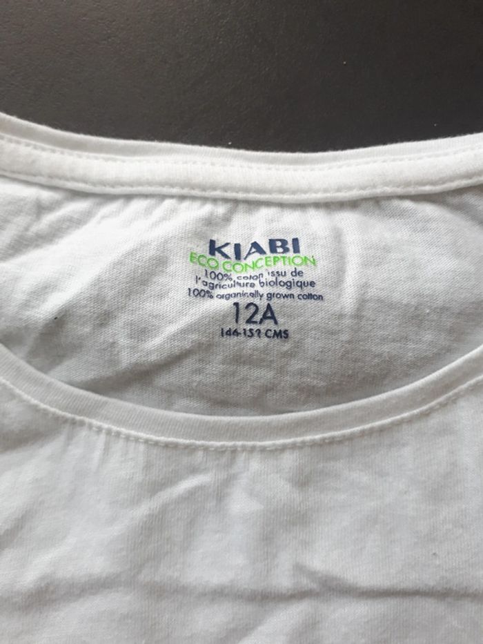 Tee-shirt manches chat chien longues super état kiabi 12 ans - photo numéro 3