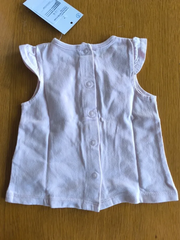 319002 débardeur rose fille 3 mois vertbaudet - photo numéro 2