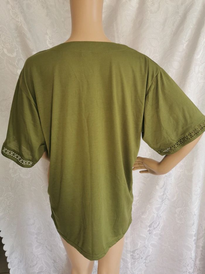 Blouse. Vert olive. Taille 42.Anne Fashion - photo numéro 5