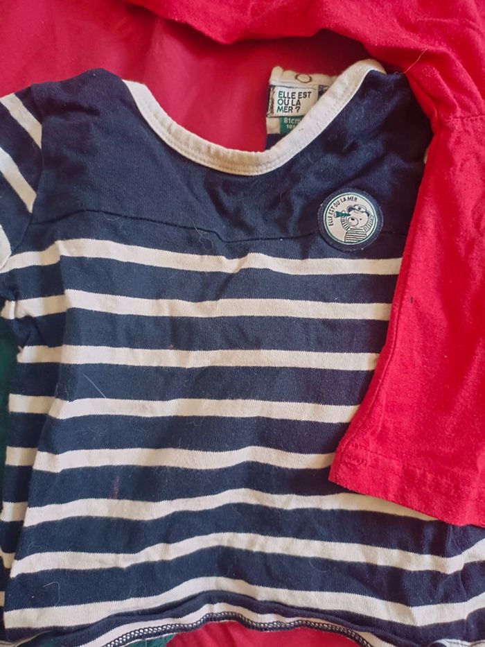 Lot 4 tshirt ML 18mois - photo numéro 3