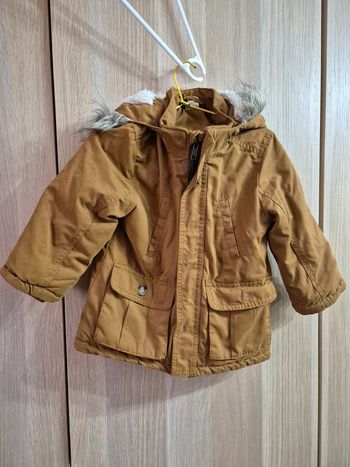 Manteau parka camel
