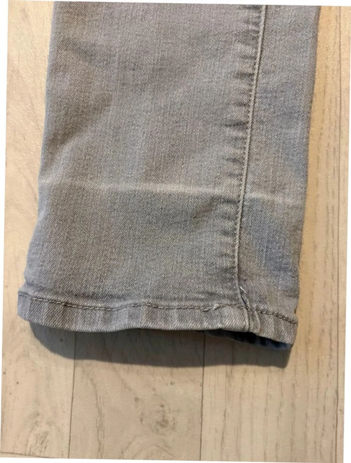 Jean gris bs Jean taille 40 a été raccourci ourlet propre - photo numéro 2
