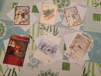 Lot de 6 cartes avec enveloppes Noël et Nouvel an