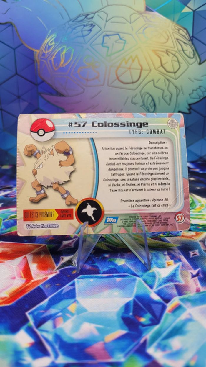 Carte Pokémon Topps n°57 Colossinge Series 1 FR - photo numéro 4