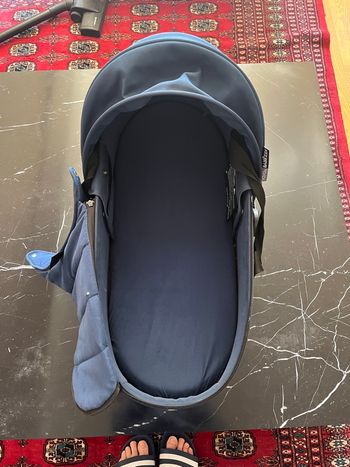 Nacelle yo-yo bleue + protège pluie 