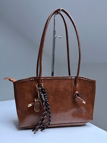 Sac épaule marron charms