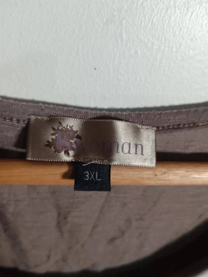 C10 débardeur blanc/taupe KWoman 3XL - photo numéro 3