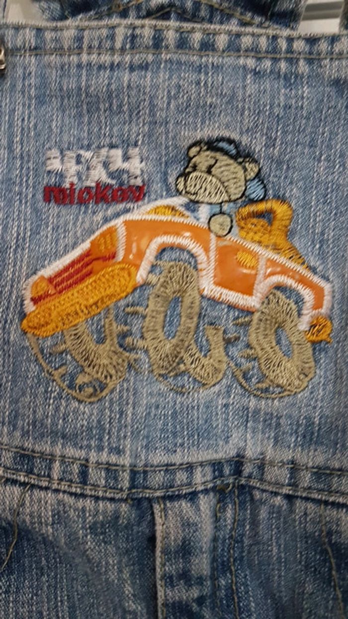 Salopette en Jean 6/9 mois - photo numéro 2