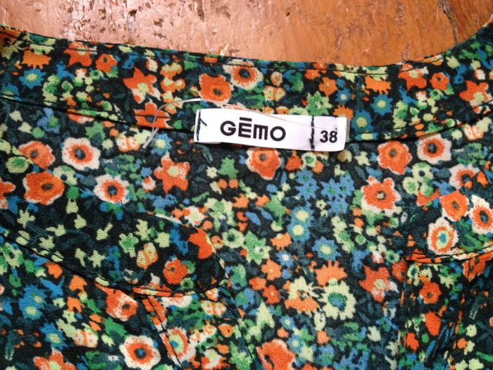 Blouse fluide motifs fleurs - manches longues - taille M - look féminin - photo numéro 8