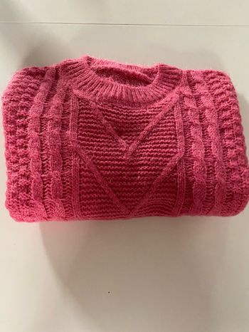 Pull rose  taille unique doux et chaud