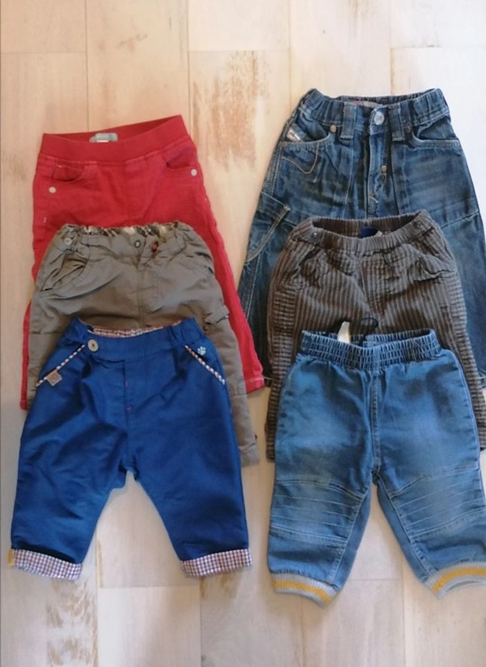 Lot 6 pantalons 9mois