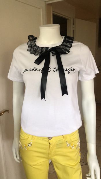 Teeshirt avec col Claudine