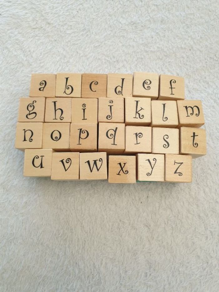 Tampons lettres de l'alphabet x26