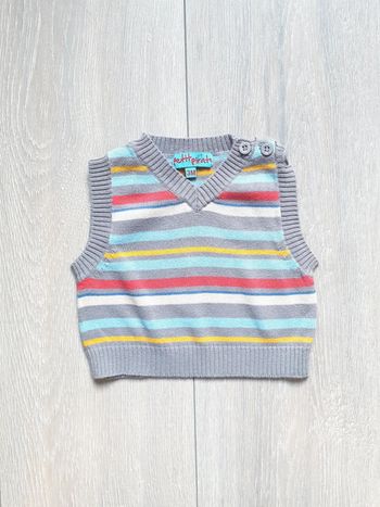 Pull sans manche. Garçon 3 mois. Marque Petit Pirate