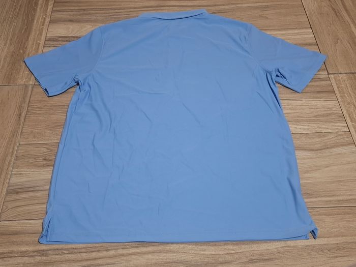 Polo manches courtes homme golf t-shirt slim fit sport tennis respirant bleu - photo numéro 3