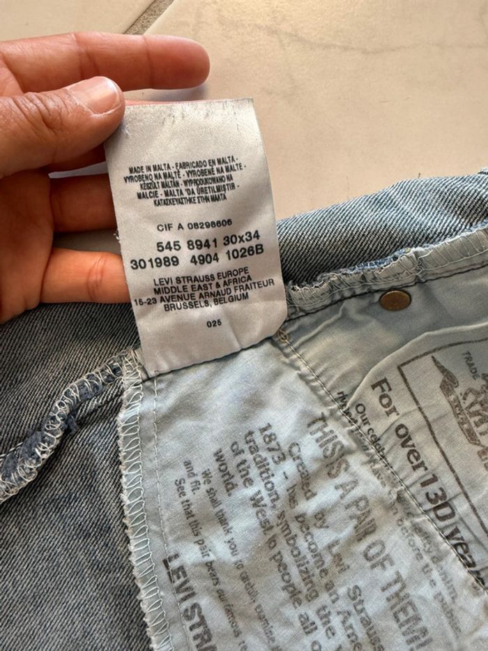 Short en jean denim Levis vintage USA style taille 36 très bon état - photo numéro 12