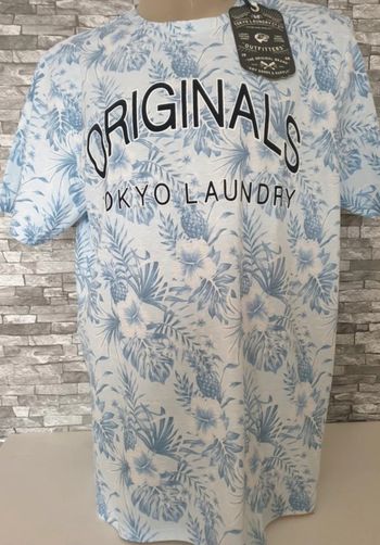 TEE shirt XXL Flowers blue 🦋