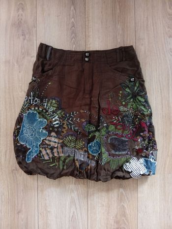 Jupe brune t38/40 Desigual