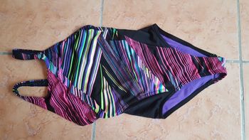 Maillot de bain 1 pièce fille 10 ans Nabaiji