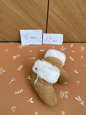 Bottines fourrées 6/12 mois