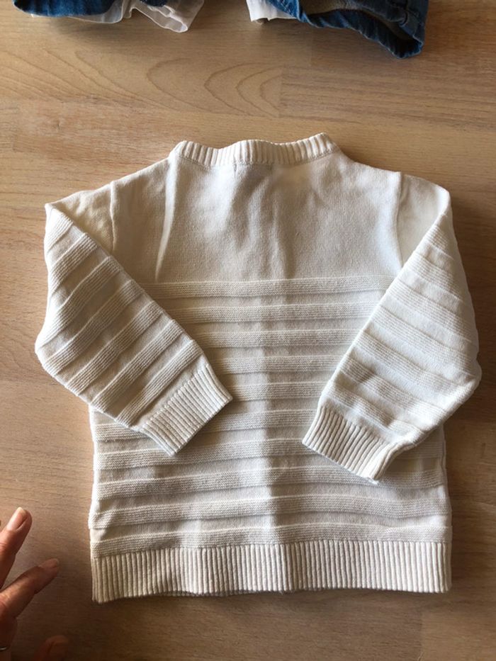 Gilet blanc zippé neuf - photo numéro 3