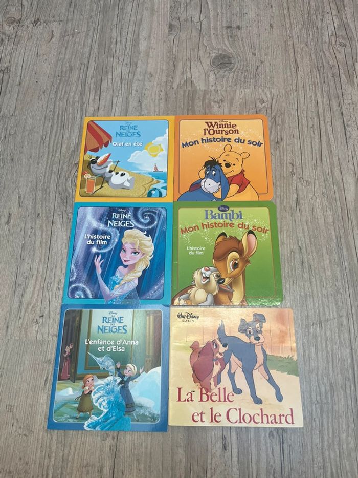 Lot de 6 petits livres Disney