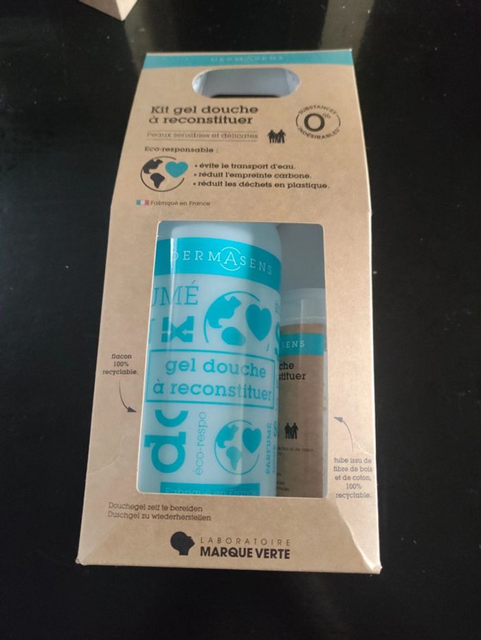 3 Kit gel douche à reconstituer Dermasens neufs - photo numéro 2
