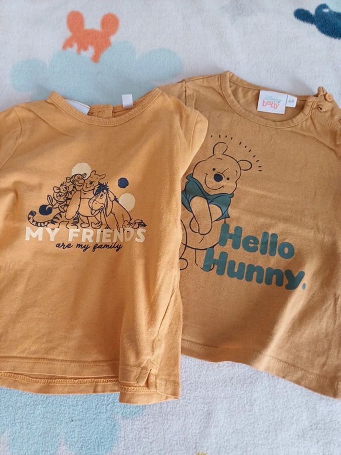 T-shirt 6 mois jaune moutarde Disney - photo numéro 4