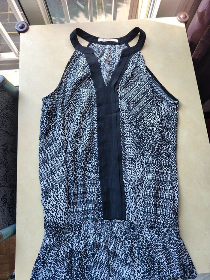 Robe courte été Camaïeu 36 tissu léger - photo numéro 8