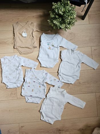 Lot de 6 bodies in extenso 1 mois 🌸