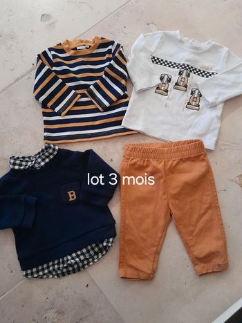 Ensemble garçon 3 mois