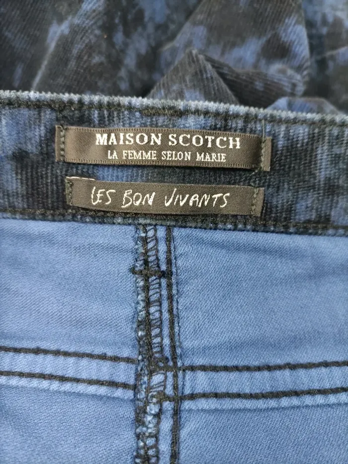 Pantalon Maison Scotch taille S - marbré Tie & dye - A059 - photo numéro 8