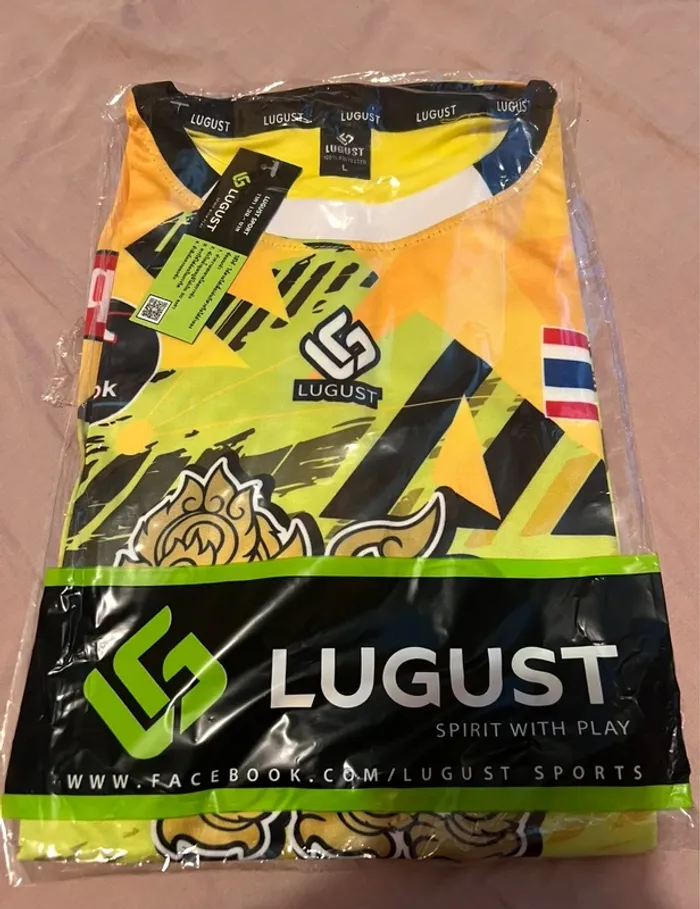 🟡 Maillot Thaïlandais 🇹🇭 SINGHA – jaune – taille L – neuf avec étiquette - photo numéro 3