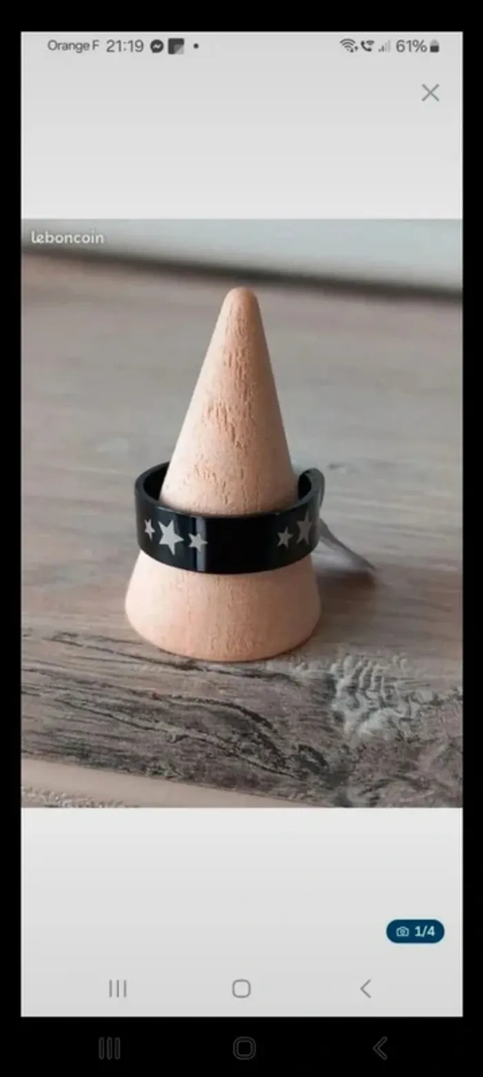 Bague en acier inoxydable Taille 63