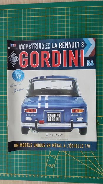 Fascicule seul sans pièce n°56 pièce Renault R8 Gordini 1/8 1/8ème Eaglemoss collections #A67