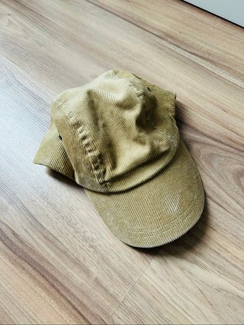 Casquette beige unie côtelée Homme Boutique Indépendante Réglable