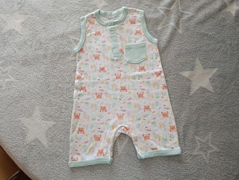 Combinaison combishort barboteuse grenouillère 6 mois