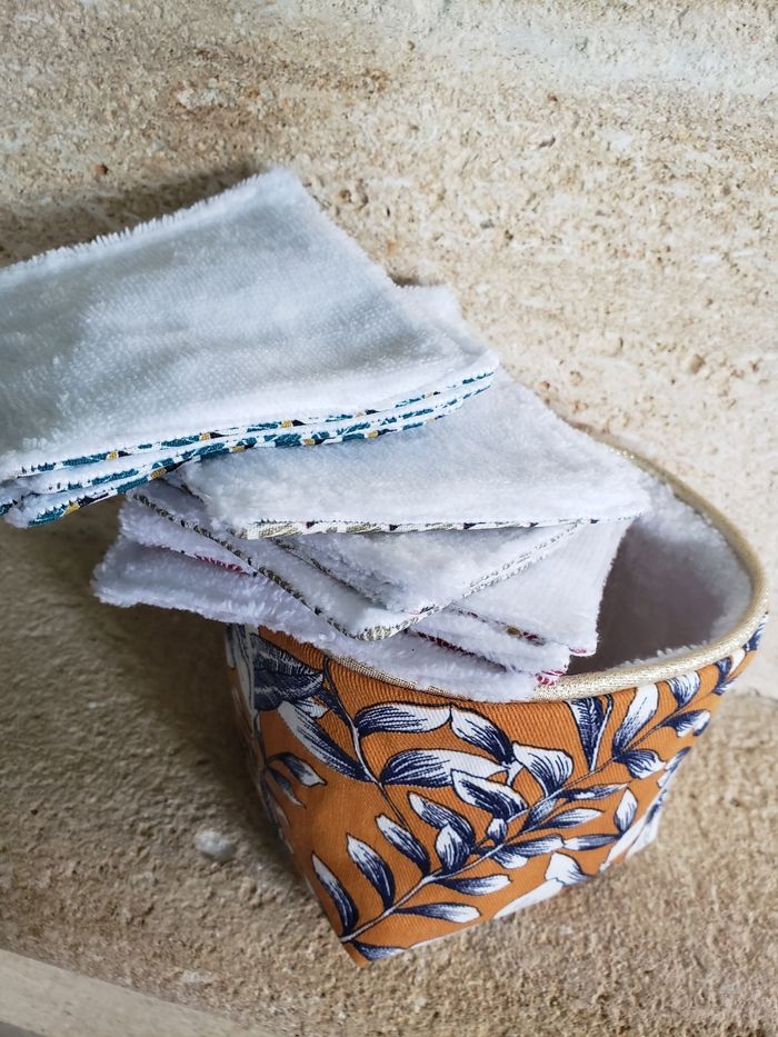 Lingettes/demaquillettes lavable réutilisable - photo numéro 2