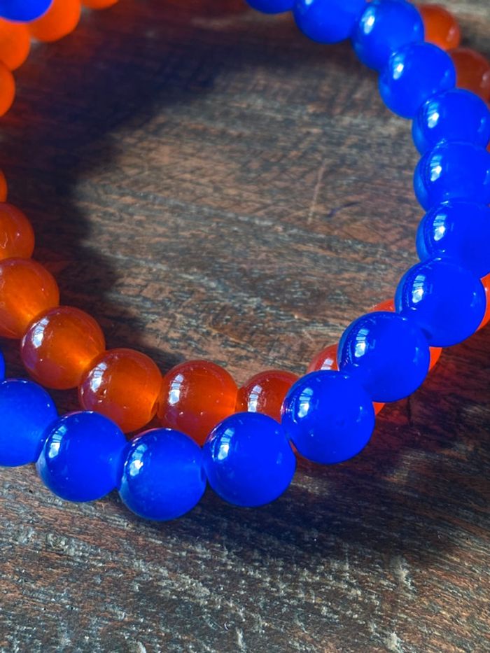 Lot de deux bracelets en perles, taille élastique - photo numéro 2