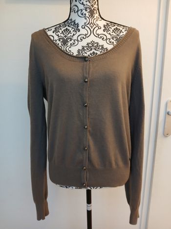 Gilet/cardigan Gaudì Jeans mérinos et soie T.L