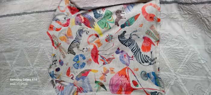 Tee-shirt coloré motif animaux gris fille 10 ans - photo numéro 10