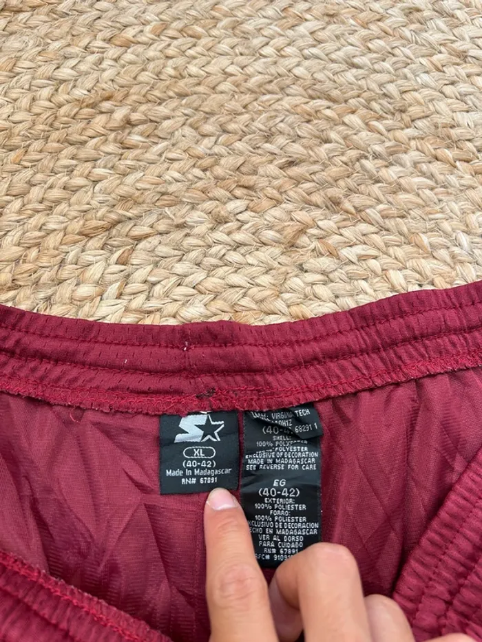 Short Homme Starter Bordeaux et Blanc Taille XL | Très Bon État #BS1909 - photo numéro 4