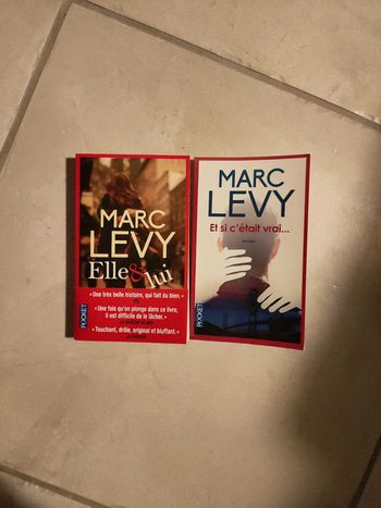 Lot de 2 livres marc levy