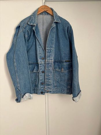 Veste en jean vintage mixte Jy’s – Coupe loose oversize taille 42 – Denim bleu