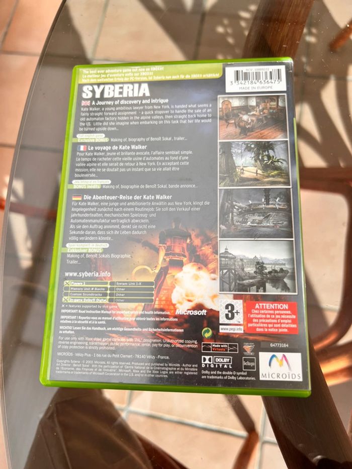 Jeu syberia Xbox - photo numéro 4