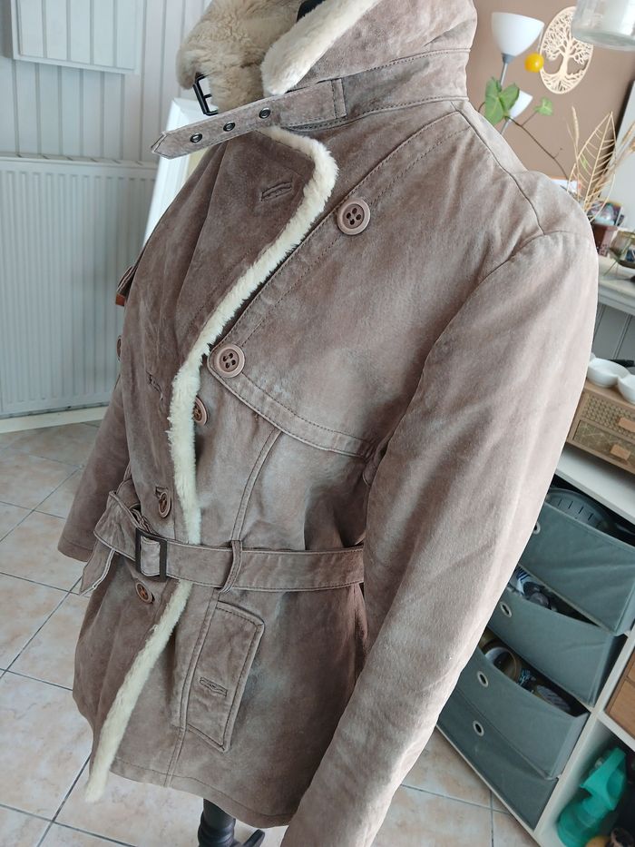 Veste en cuir T42. - photo numéro 4