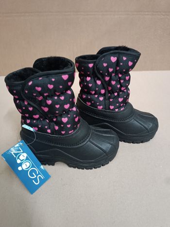 Bottes de neige motif cœur taille 22