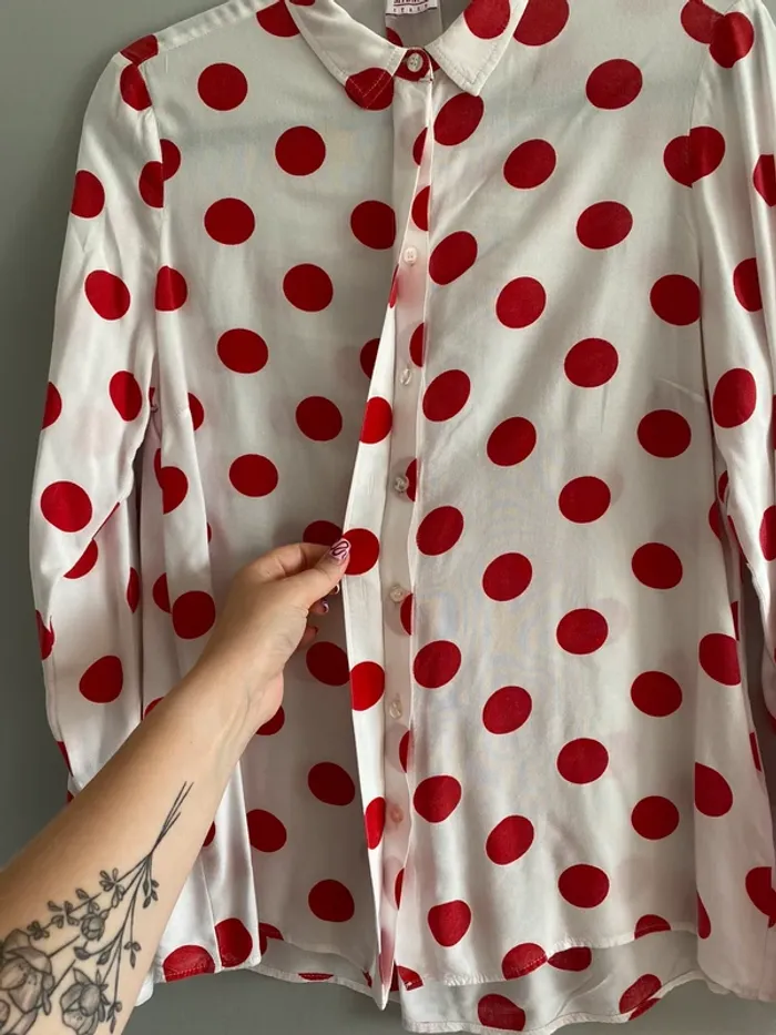 Chemise à pois vintage - photo numéro 2