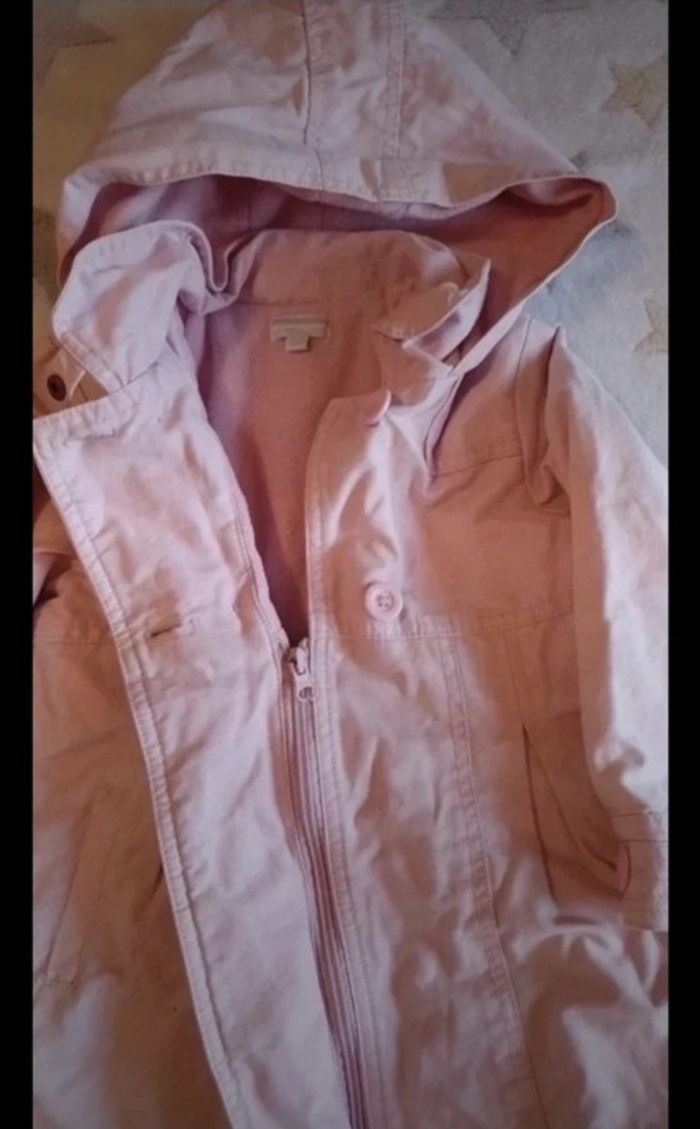 Manteau à capuche doublé rose clair - photo numéro 4